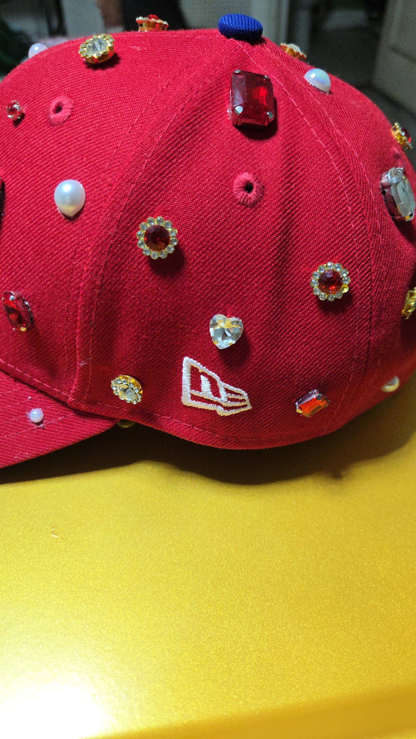 Pre-owned Red Phillies Bling Cap