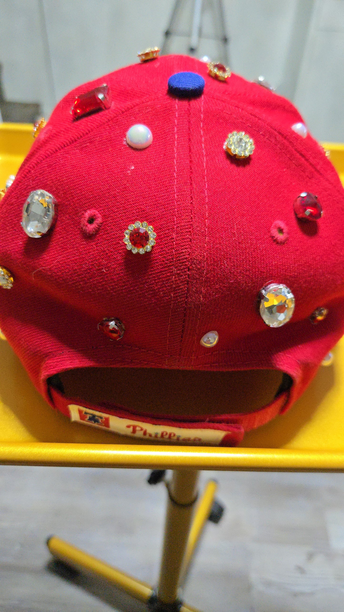Pre-owned Red Phillies Bling Cap
