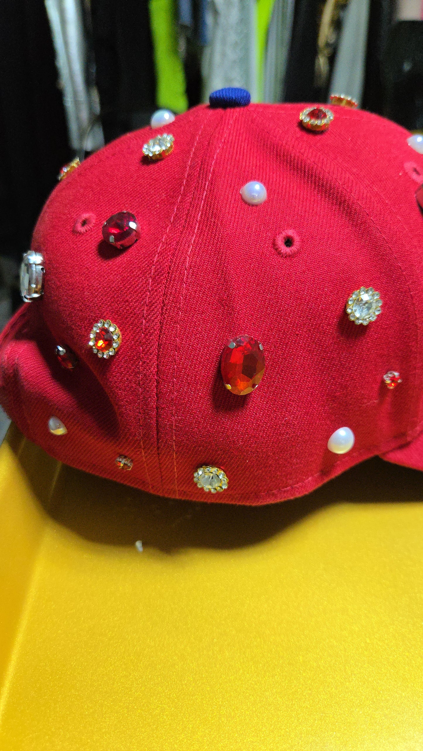 Pre-owned Red Phillies Bling Cap