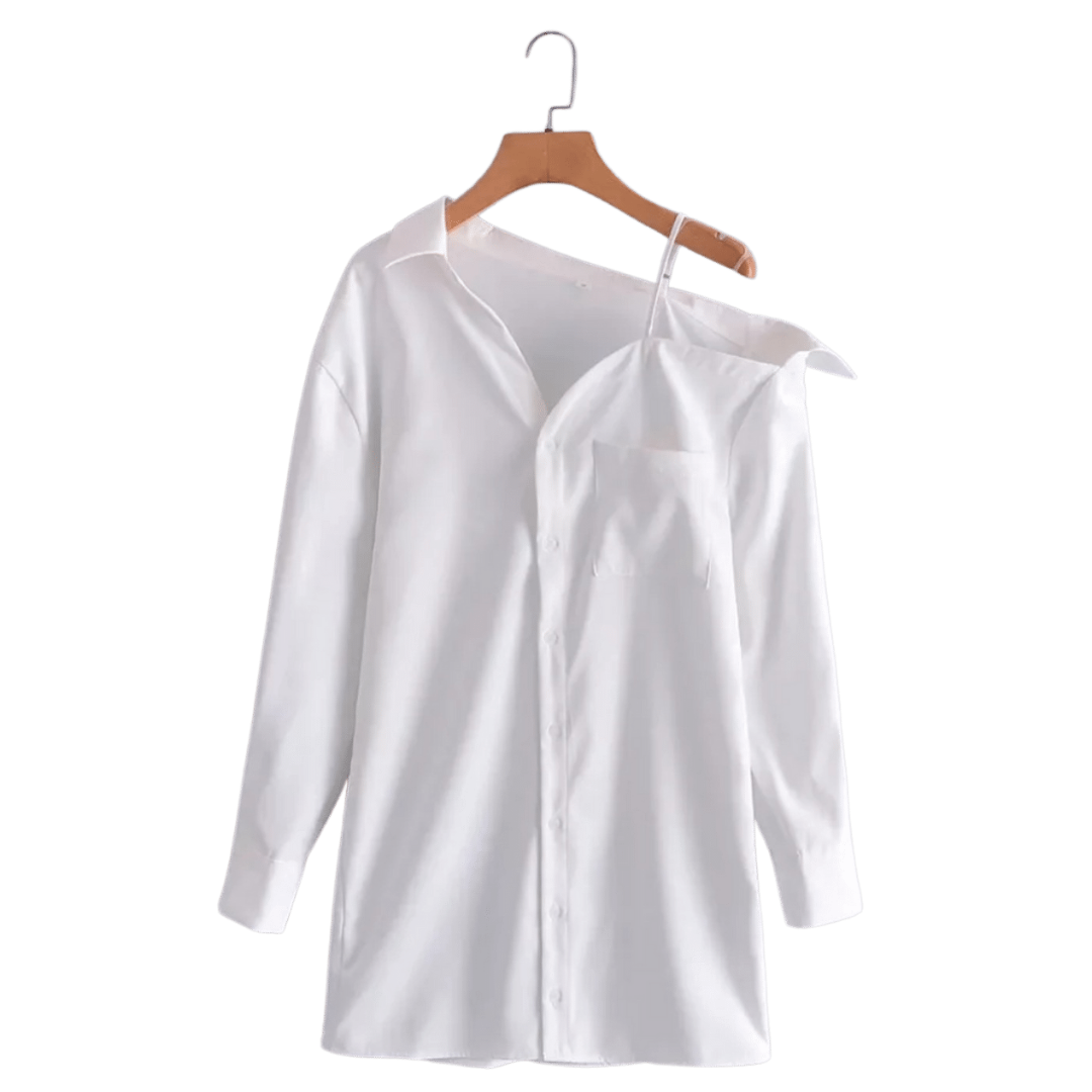 open shoulder shirt dress T By Alexander Wang - Off The Shoulder Shirt Dress