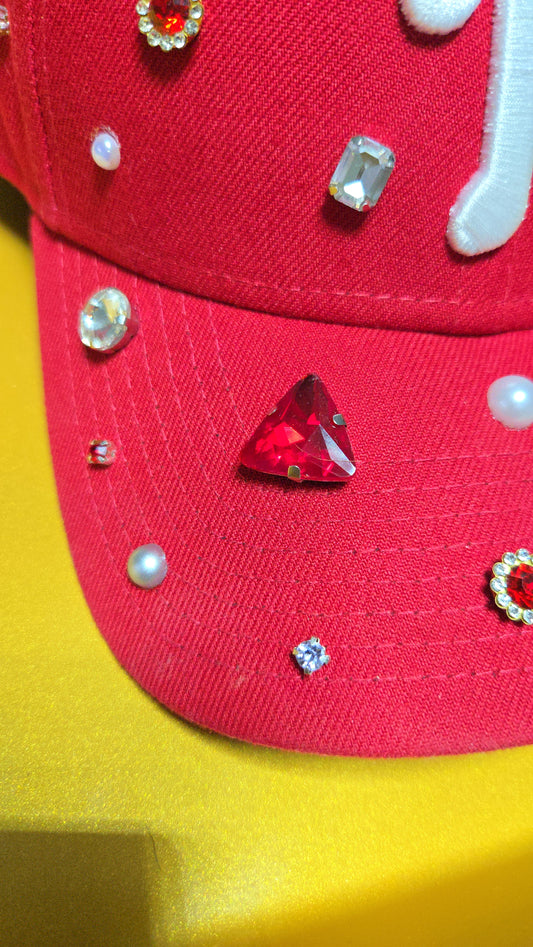 Pre-owned Red Phillies Bling Cap