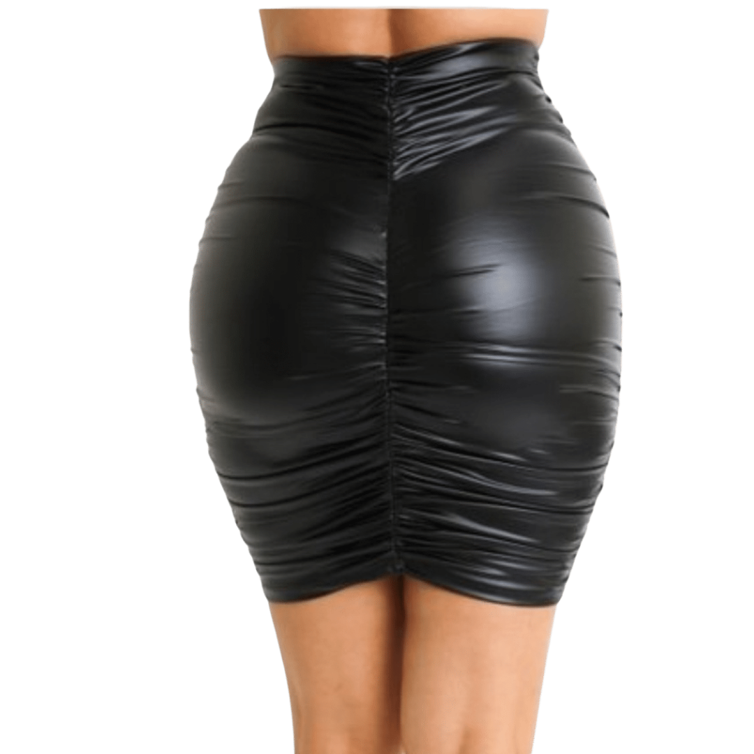 Faux Leather Skirt