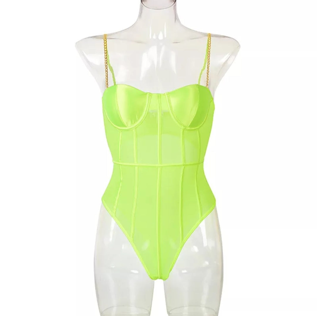 Chain 2024 strap bodysuit