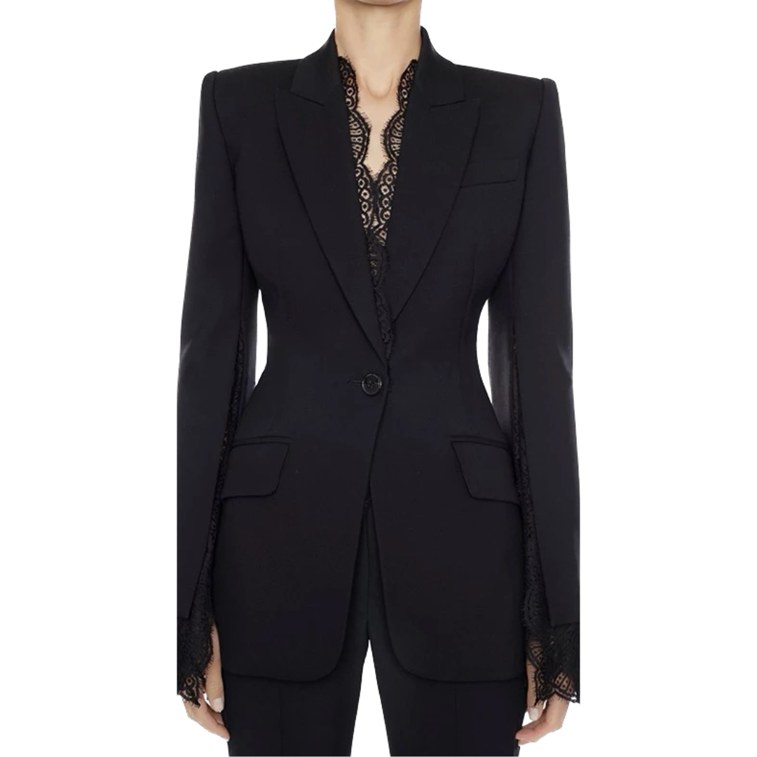 The Lace Trim Blazer