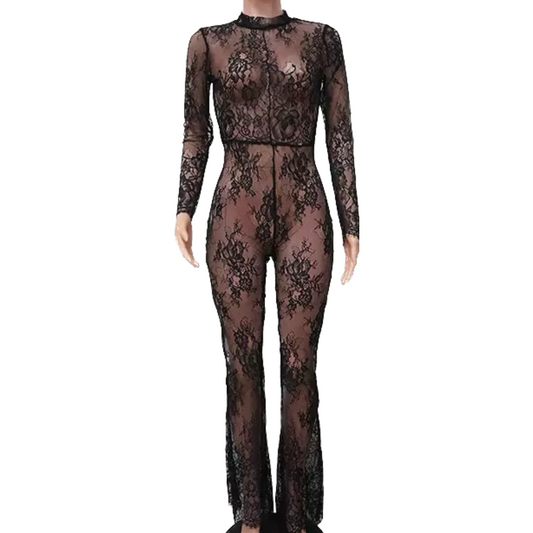 Lace Me Out Jumpsuit